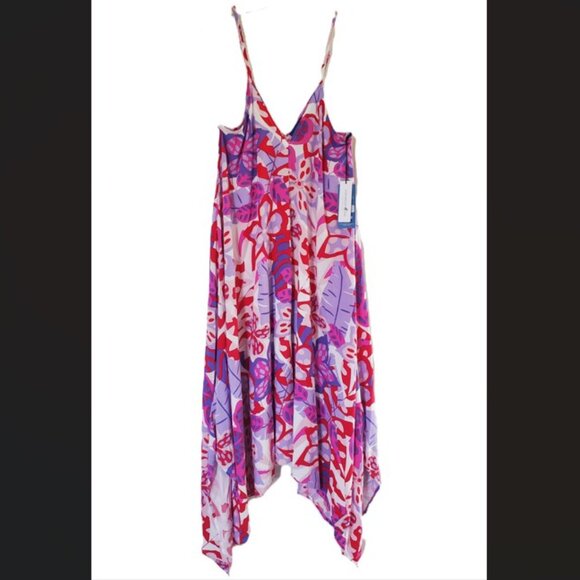 Caribbean Joe Asymetrical Boho Dress SMALL - Picture 1 of 3